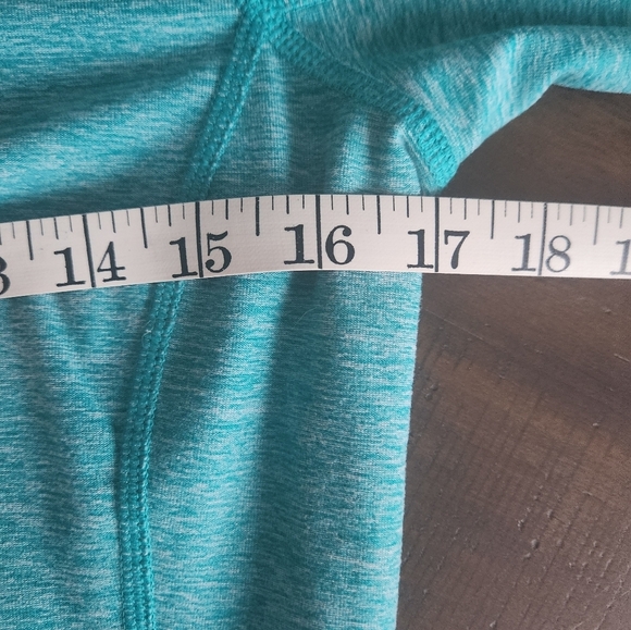 Sm Teal North Face Quarter Zip With Thumb Loopholes - Picture 6 of 8